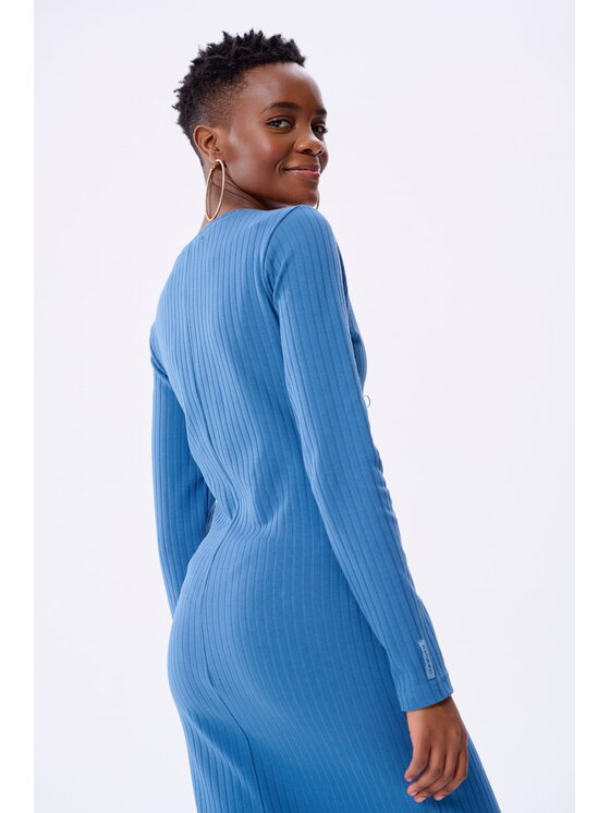 blue shadow blue shadow Sukienka Rosalinda Niebieski Regular Fit