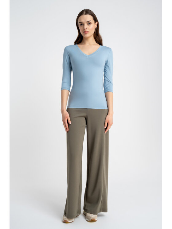 CLICK CLICK Halenka 10-6829 Modrá Slim Fit