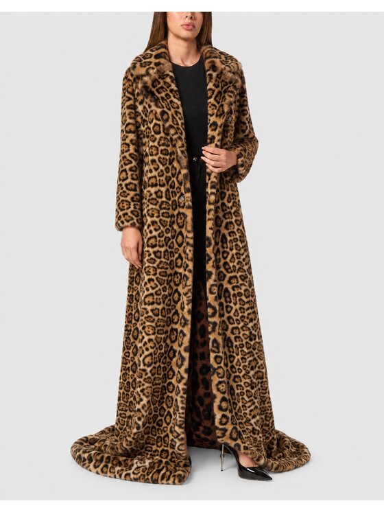 PHILIPP PLEIN PHILIPP PLEIN Cappotto invernale 32099 Marrone Loose Fit
