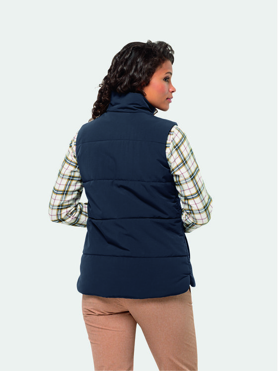 Jack Wolfskin Jack Wolfskin Bezrękawnik White Frost Vest 1207371 Granatowy Regular Fit