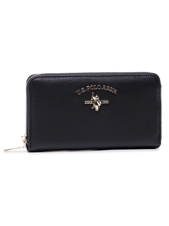 U.S. Polo Assn. GroBe Damen Geldborse Stanford L Zip Wallet BEUSS5184WVP000 Schwarz Modivo