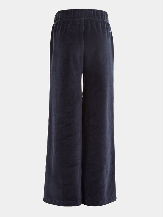 Tommy Hilfiger Tommy Hilfiger Pantaloni trening KG0KG07409 M Bleumarin Wide Leg