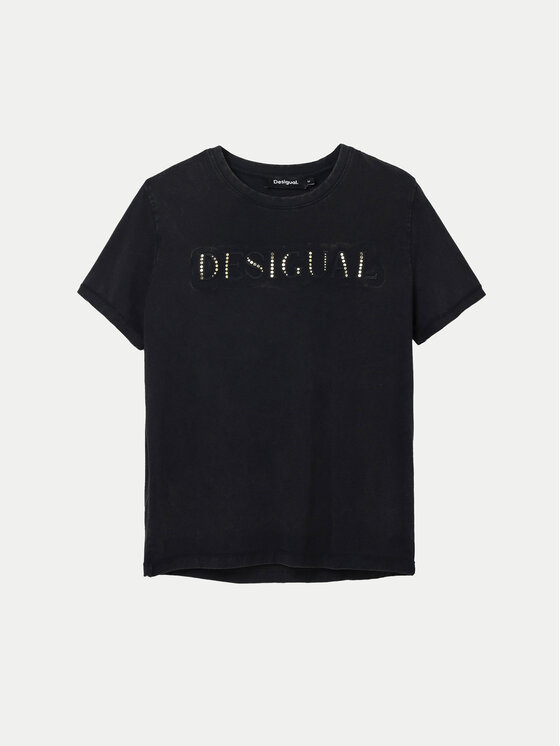 Desigual Desigual T-Shirt Dublin 24SWTK58 Μαύρο Relaxed Fit