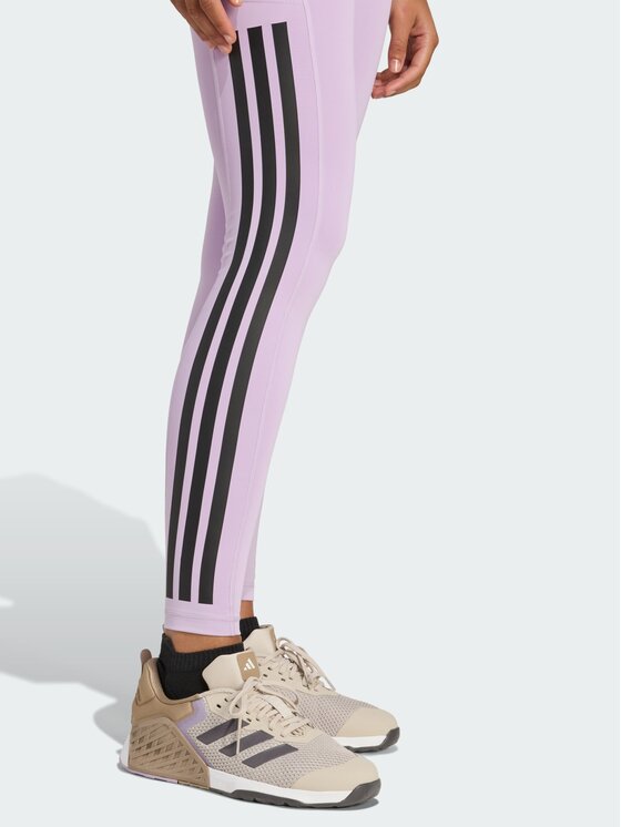 adidas adidas Legginsy Optime Fioletowy Fitted Fit