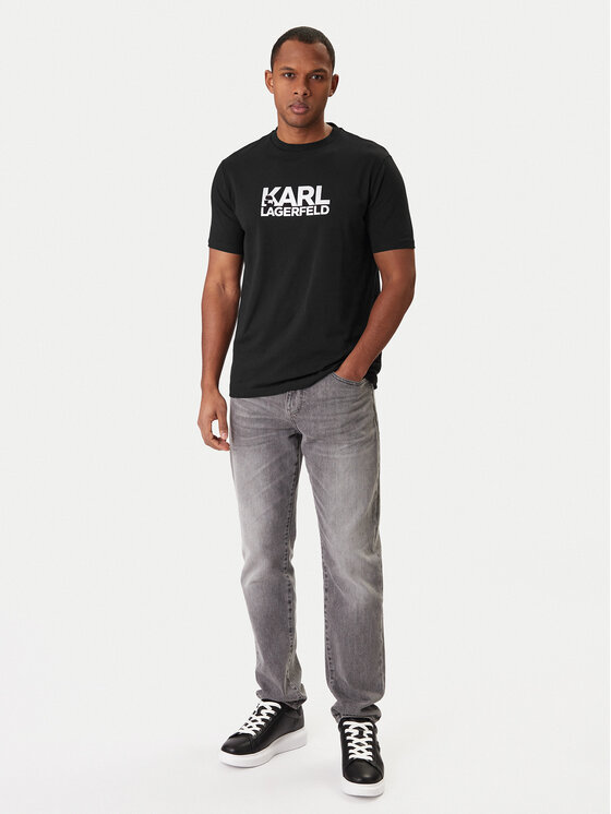 KARL LAGERFELD KARL LAGERFELD T-shirt 755780 561235 Crna Regular Fit
