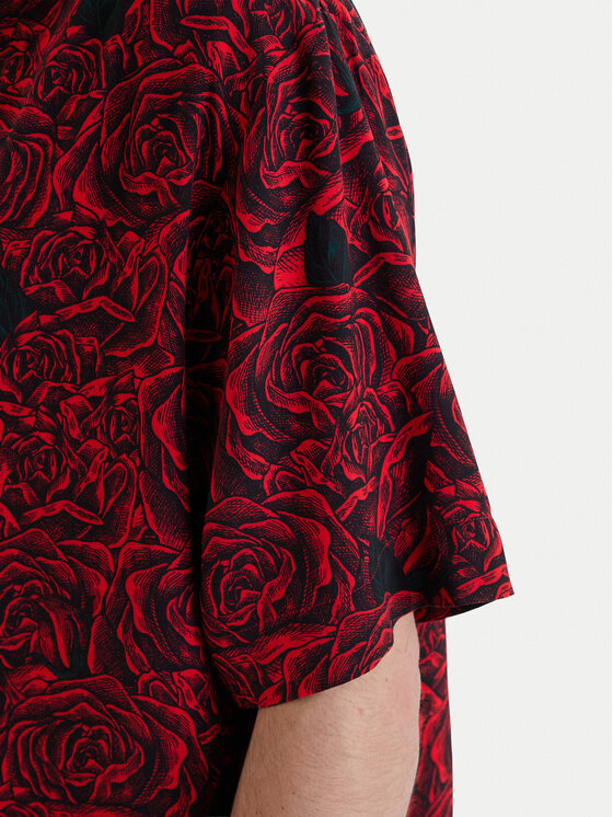 HUGO HUGO Hemd Espino 50560596 Rot Relaxed Fit