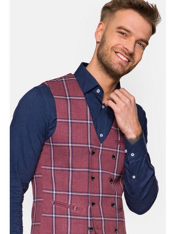 Lancerto Lancerto Kamizelka Haifa Czerwony Regular Fit