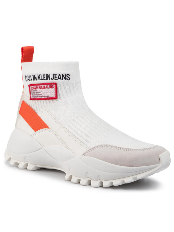 Calvin klein tysha logo knit deals sneaker
