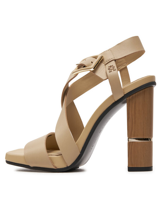 Tommy Hilfiger Tommy Hilfiger Sandalen Hardware Block High Heel FW0FW07016 Braun