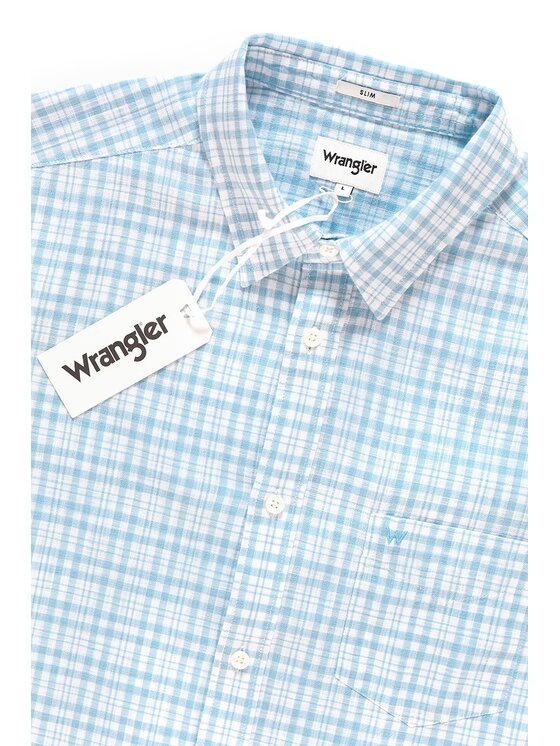 Wrangler Wrangler Camicia SS 1PKT SHIRT Bianco Slim Fit