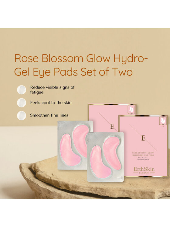 Erthskin London Erthskin London 2x Hydrożelowe Rose Blossom Płatki pod oczy