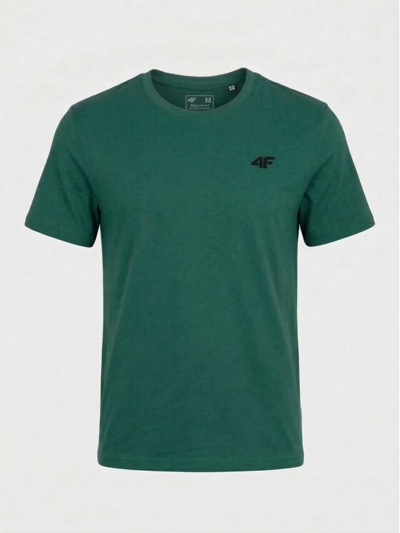 4F 4F T-Shirt Z-TTSHM3948-3-O Bordowy Regular Fit