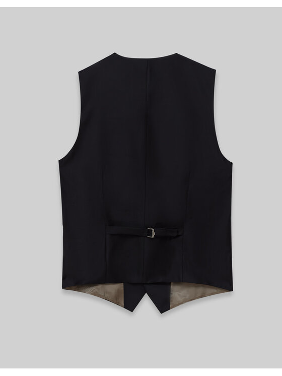 Borgio Borgio Kamizelka rosolini_02 Granatowy Slim Fit