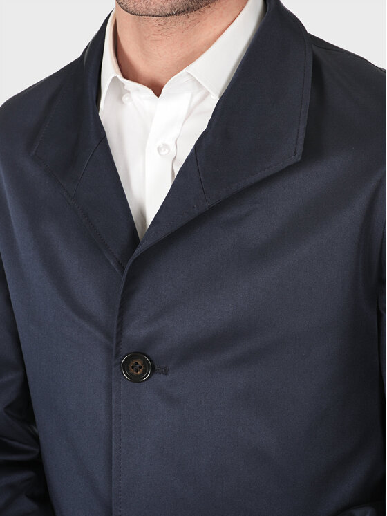 Evenemen Evenemen Płaszcz przejściowy MARKIZ Granatowy Slim Fit
