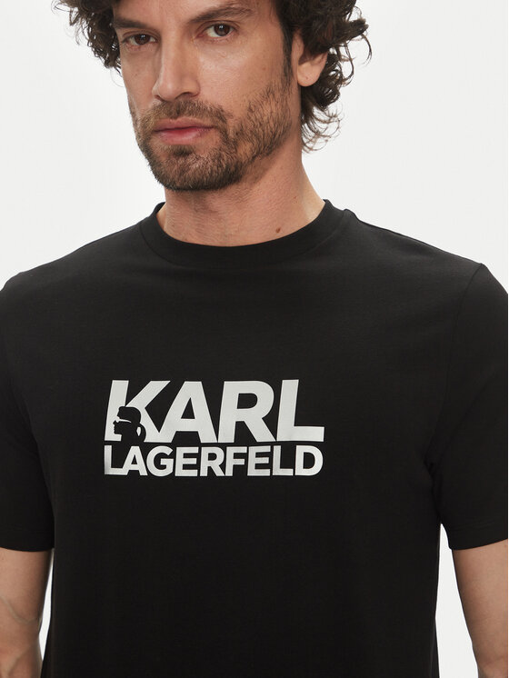 KARL LAGERFELD KARL LAGERFELD T-shirt 755087 552235 Crna Regular Fit