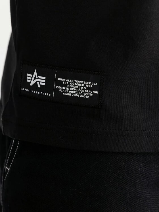 Alpha Industries Alpha Industries Tričko AI.258505-03 Čierna Regular Fit