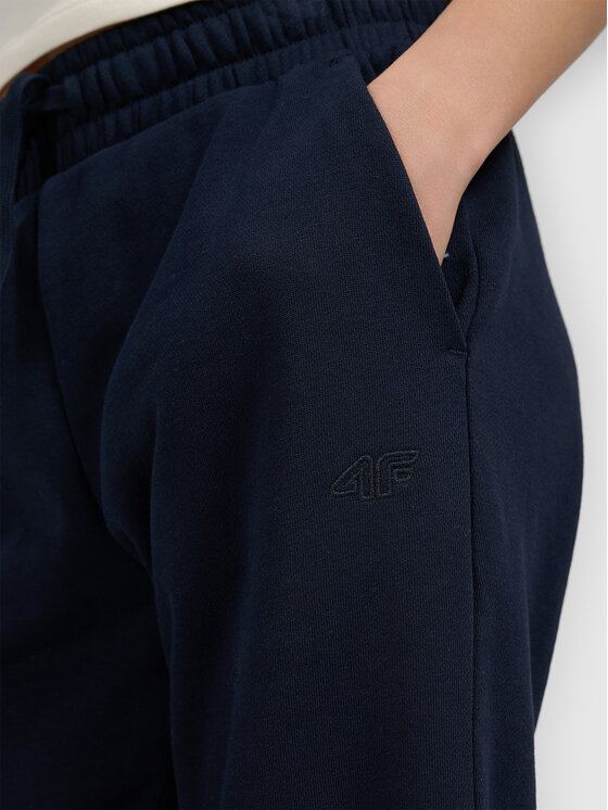 4F 4F Spodnie dresowe BASIC+ Granatowy Oversize