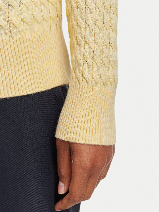 Tommy Hilfiger Tommy Hilfiger Sweter WW0WW44993 Żółty jasny Regular Fit