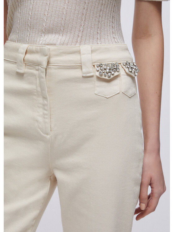 Liu Jo Liu Jo Pantaloni di tessuto CA6232T1819P9581 Beige Regular Fit