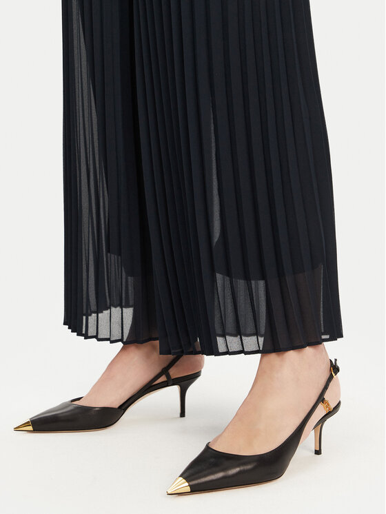 Morgan Morgan Pantaloni palazzo 232-PCARY Blu scuro Wide Leg
