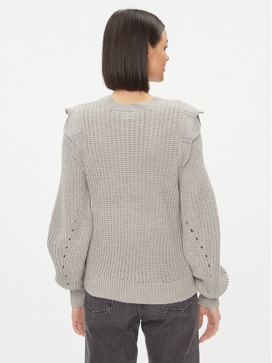 Vila Vila Pullover Norila 14090231 Grau Regular Fit
