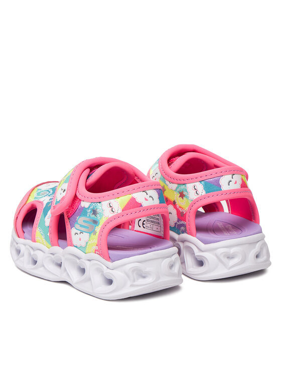 Skechers Skechers Basutės Heart Lights Sandals-Cutie Clouds 302977N/HPMT Rožinė