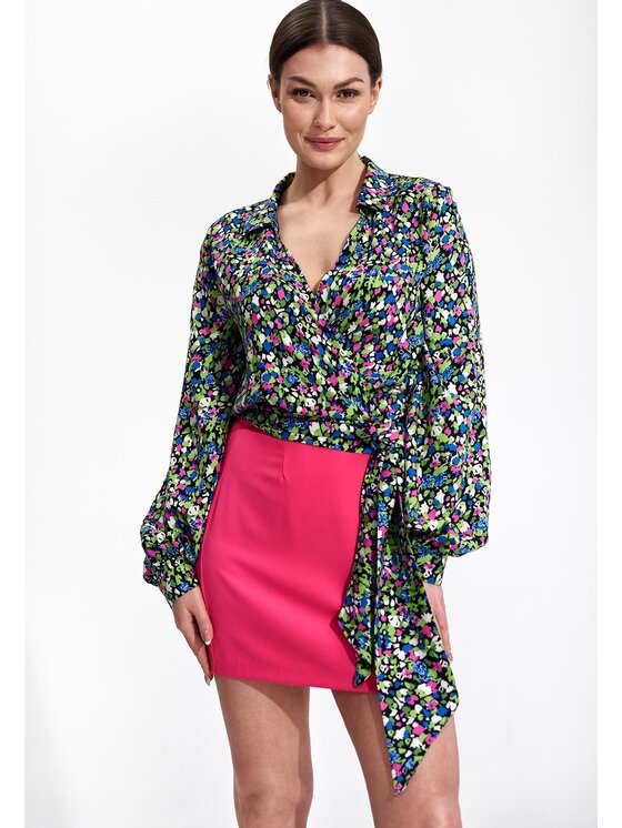 FIGL FIGL Spódnica mini M866 Różowy Bodycon Fit