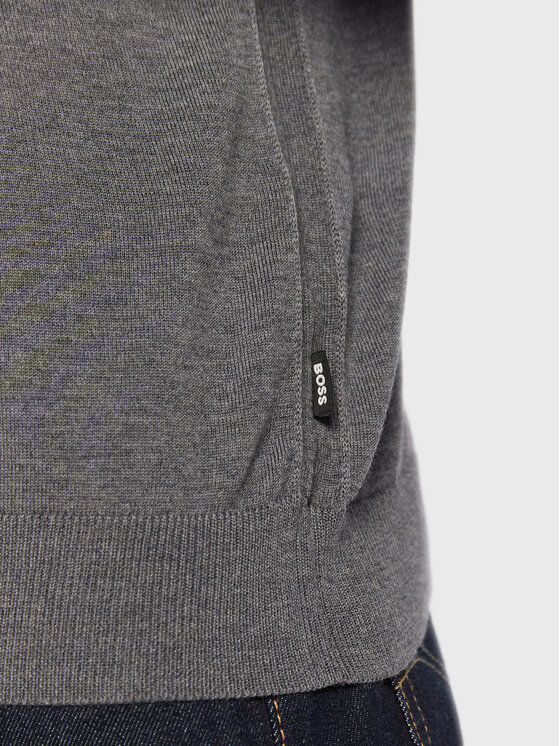 BOSS Boss Pulover Melba-P 50468261 Siva Slim Fit