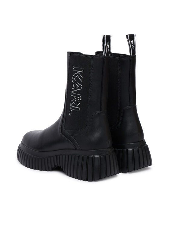 KARL LAGERFELD KARL LAGERFELD Botine Kreeper Wedge KL44460 Negru