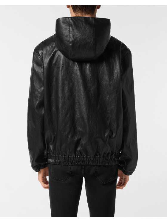 PHILIPP PLEIN PHILIPP PLEIN Wiatrówka 27861 Czarny Regular Fit