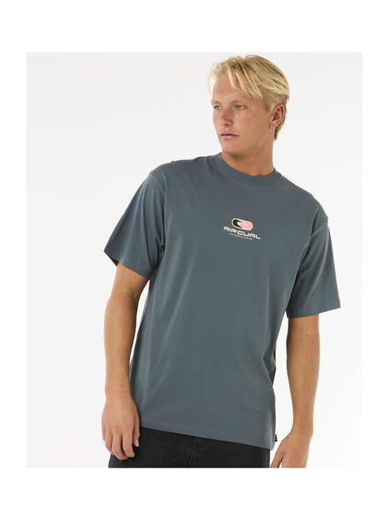 Rip Curl Rip Curl T-Shirt Pill Icon Tee Zielony Relaxed Fit