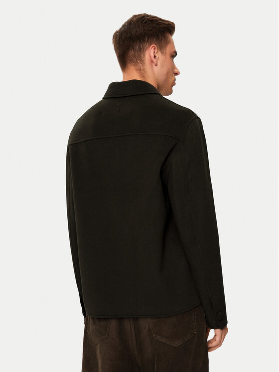 AMI PARIS AMI PARIS Вовняне пальто HJK057.WV0022 Коричневий Regular Fit