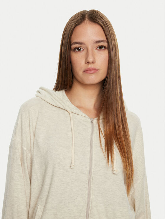 American Vintage American Vintage Majica dugih rukava Ypawood YPA03BH24 Écru Loose Fit