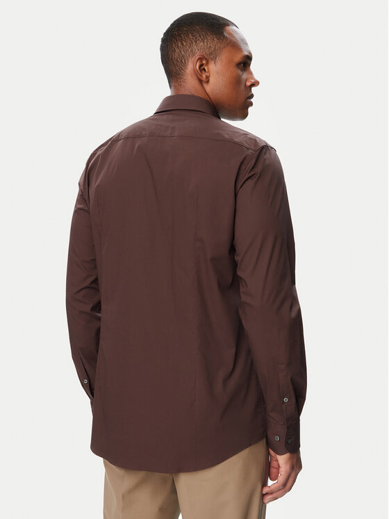 BOSS BOSS Särk H-Hank 50469345 Pruun Slim Fit