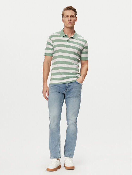 Guess Guess Džinsai M6GAS2 D1118 Šviesiai mėlyna Slim Tapered Fit