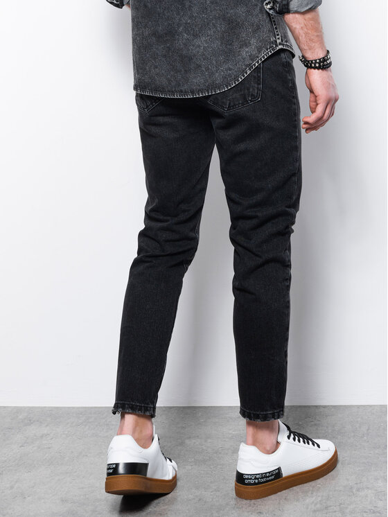 Ombre Ombre Jeansy P1028 Černá Regular Fit