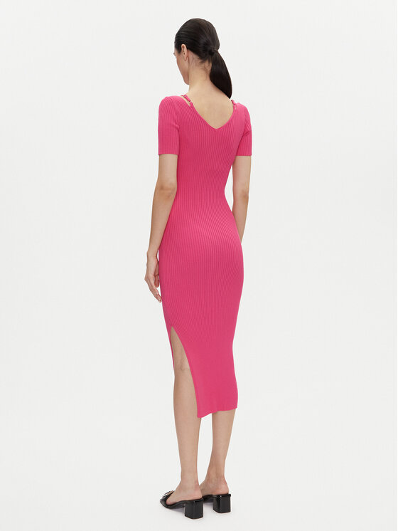 HUGO HUGO Džemper haljina Shaty 50538239 Ružičasta Slim Fit