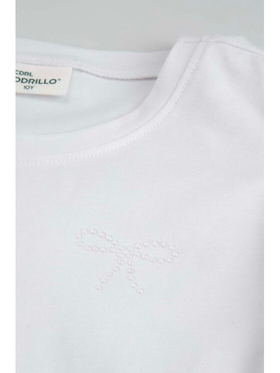Coccodrillo Coccodrillo T-Shirt XCX143201EJG-001 Biały Regular Fit