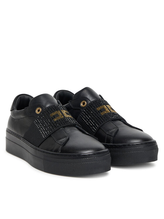 Elisabetta Franchi Elisabetta Franchi Sneakersy Low Cut Velcro F4A9-E0355-1251 D Czarny