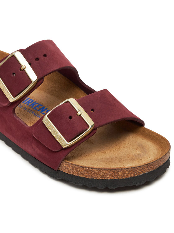 Birkenstock Birkenstock Papucs Arizona Sfb Lenb1028719 Bordó