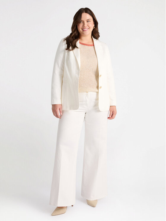 Fiorella Rubino Fiorella Rubino Giacca outdoor Q502T000179N011 Bianco A-Line Fit