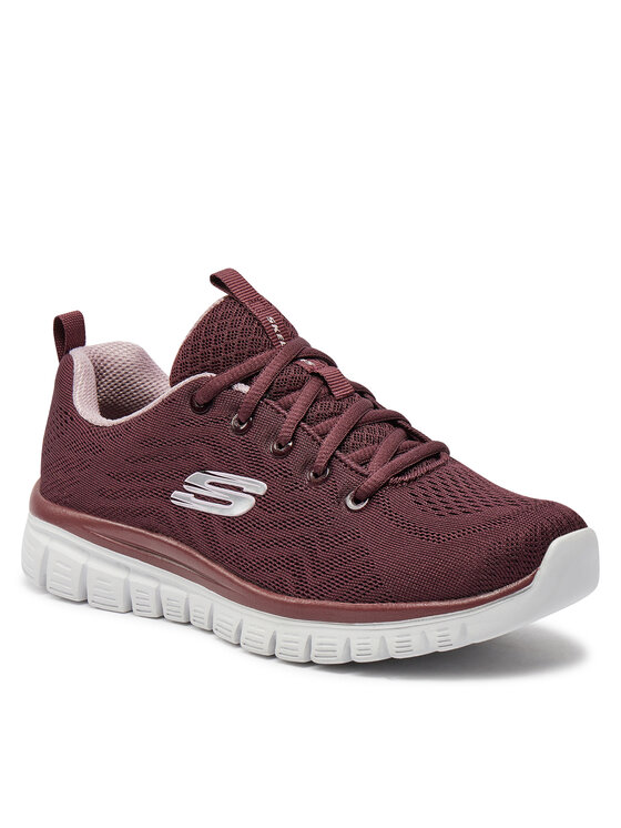 Skechers Skechers Sneakers Get Connected 12615/WINE Vișiniu