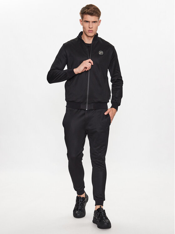 Plein Sport Plein Sport Tepláková súprava PACC MJJ0567 SJO001N Čierna Regular Fit