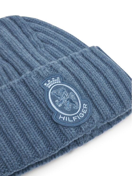 Tommy Hilfiger Tommy Hilfiger Mütze Th Crest Fluffy AW0AW18210 Blau