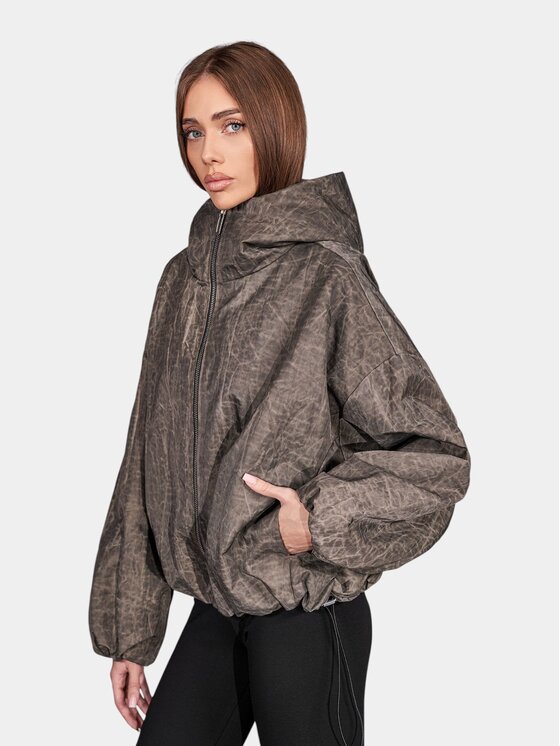 MADE BY SOCIETY MADE BY SOCIETY Kurtka anorak Graven - J27725 Brązowy Basic Fit