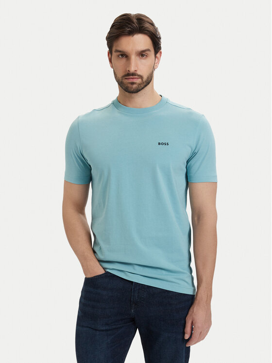 BOSS BOSS T-Shirt Tee 50506373 Turkusowy Regular Fit