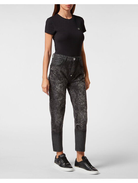 PHILIPP PLEIN PHILIPP PLEIN Jeansy 15557 Czarny Mom Fit