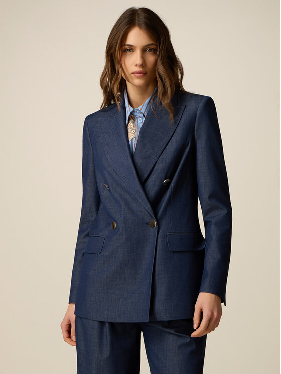 Oltre Oltre Giacca da abito R080R002567N034 Blu Slim Fit