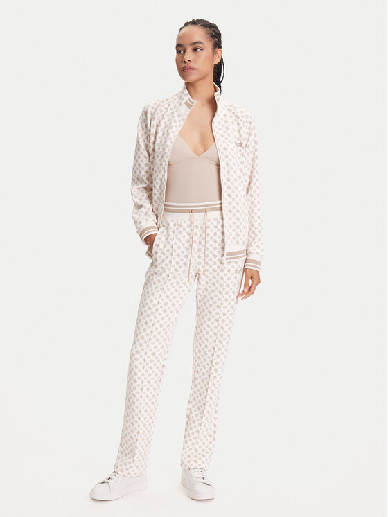 Guess Guess Spodnie dresowe V5YB20 KB212 Écru Regular Fit