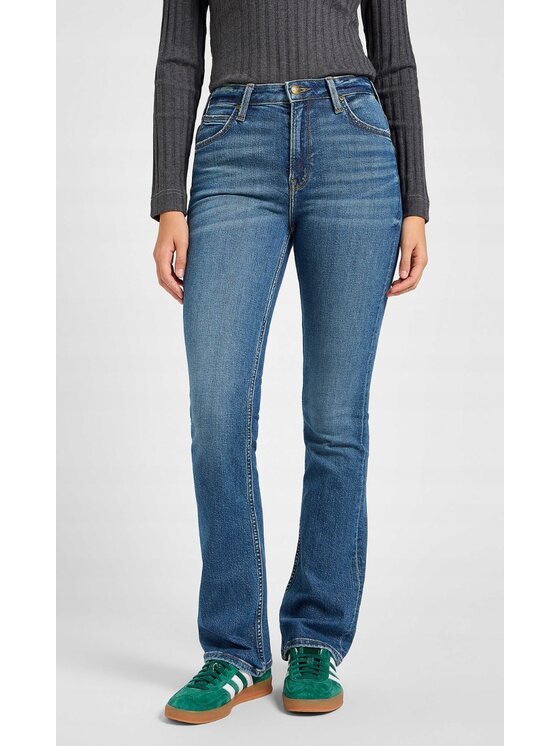 Lee Lee Jeansy Breese Boot Niebieski Bootcut Fit